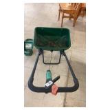 Scotts SpeedyGreen 3000 Broadcast Spreader and Turf Builder Handheld Spreader