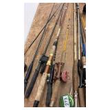 Collection of Fishing Rods and Reels