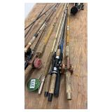 Collection of Fishing Rods and Reels