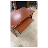 Wooden Office Desk with Slide-Out Keyboard Tray and Drawer