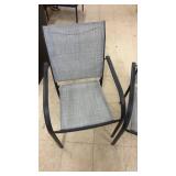 Set of 2 Gray Outdoor Patio Chairs