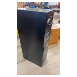 Used 4-Drawer Black Metal Filing Cabinet
