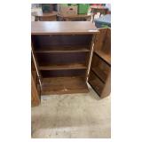 Pair of Wooden Storage Cabinets with Shelves