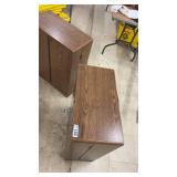 Pair of Wooden Storage Cabinets with Shelves