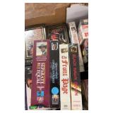 Large Collection of VHS Tapes with RCA Video Rewinder