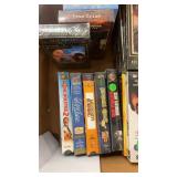 Large Collection of VHS Tapes with RCA Video Rewinder