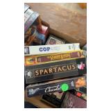 Large Collection of VHS Tapes with RCA Video Rewinder