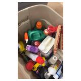 Collection of Various Household Cleaners and Supplies