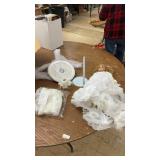 Porcelain Bride Doll with Stand & Accessories