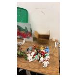 Large Collection of Christmas DÃ©cor and Giant Nativity Set