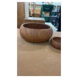 Set of 5 Wooden Nesting Bowls with Natural Finish