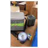 Outdoor Fishing Gear Set with Chairs, Buckets, and Life Vests