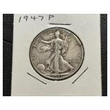 1947 Walking Liberty Half Dollar