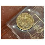 1972 Bahama Commonwealth $20 Gold Coin Only 10,000 Minted