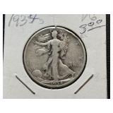 1934-S Walking Liberty Half Dollar