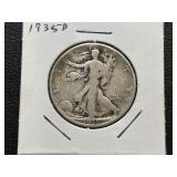 1935-D Walking Liberty Half Dollar
