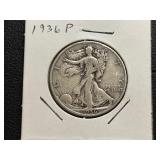 1936 Walking Liberty Half Dollar