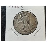 1936-S Walking Liberty Half Dollar