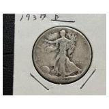 1937-D Walking Liberty Half Dollar