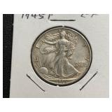 1945 Walking Liberty Half Dollar