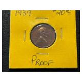 1939 Lincoln Cent Proof
