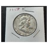 1953-D Franklin Half Dollar