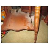 Vintage Carved Spindle Hardwood sid...