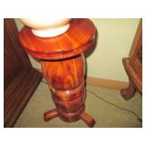 Carved hardwood pedestal style plan...