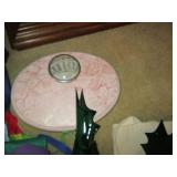 Vintage Borg bathroom scale plus a ...