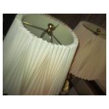 Pair of very heavy brass-tone table...