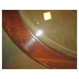 Vintage Oblong Wood coffee table wi...