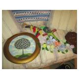 Glass flower centerpiece with other...