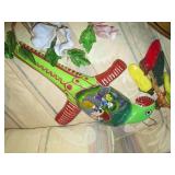 Glass flower centerpiece with other...