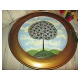 Glass flower centerpiece with other...