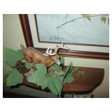 Framed canvas painting signed by Le...