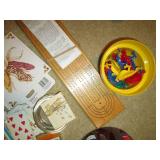 Vintage game variety, matchbooks, p...