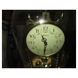 Vintage Brass-tone glass globe cove...