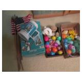 Lot of American Flag plant stakes, ...