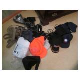 Collection of hats, handbags, suspe...