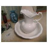 Vintage Water pitcher and Wash Basi...