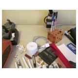 Vintage Sears adding machine, clamp...