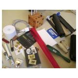 Vintage Sears adding machine, clamp...