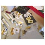 Vintage Sears adding machine, clamp...