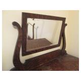 Antique Tiger-Wood 6-drawer highboy...