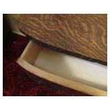 Antique Tiger-Wood 3-drawer 1-door ...