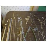 Necklaces, pendants, pins and earri...