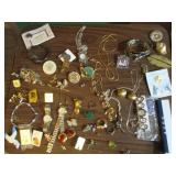 Huge lot of bracelets, pins, neckla...