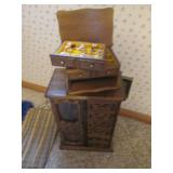 His and Her wooden Dresser top jewe...