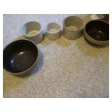 Lot of Stoneware bowls/planters...
