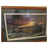 "A Helping Hand" Framed double matt...